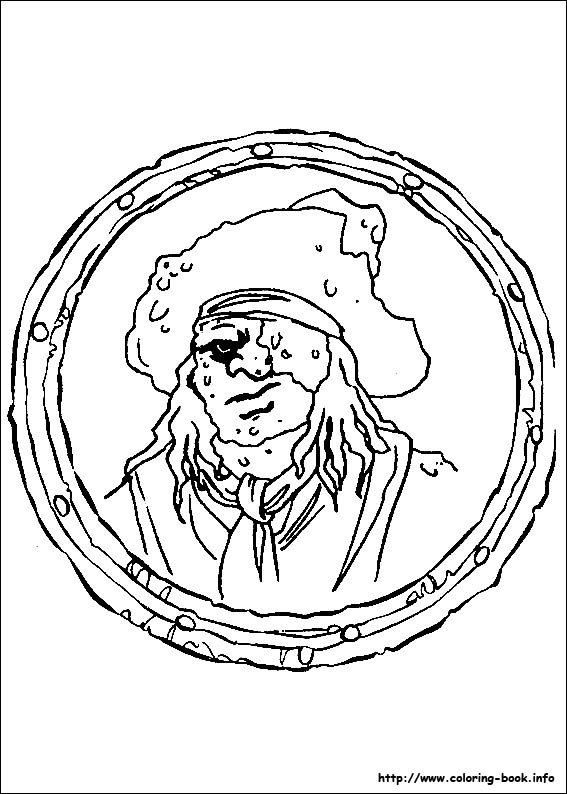 Pirates of the Caribbean coloring picture